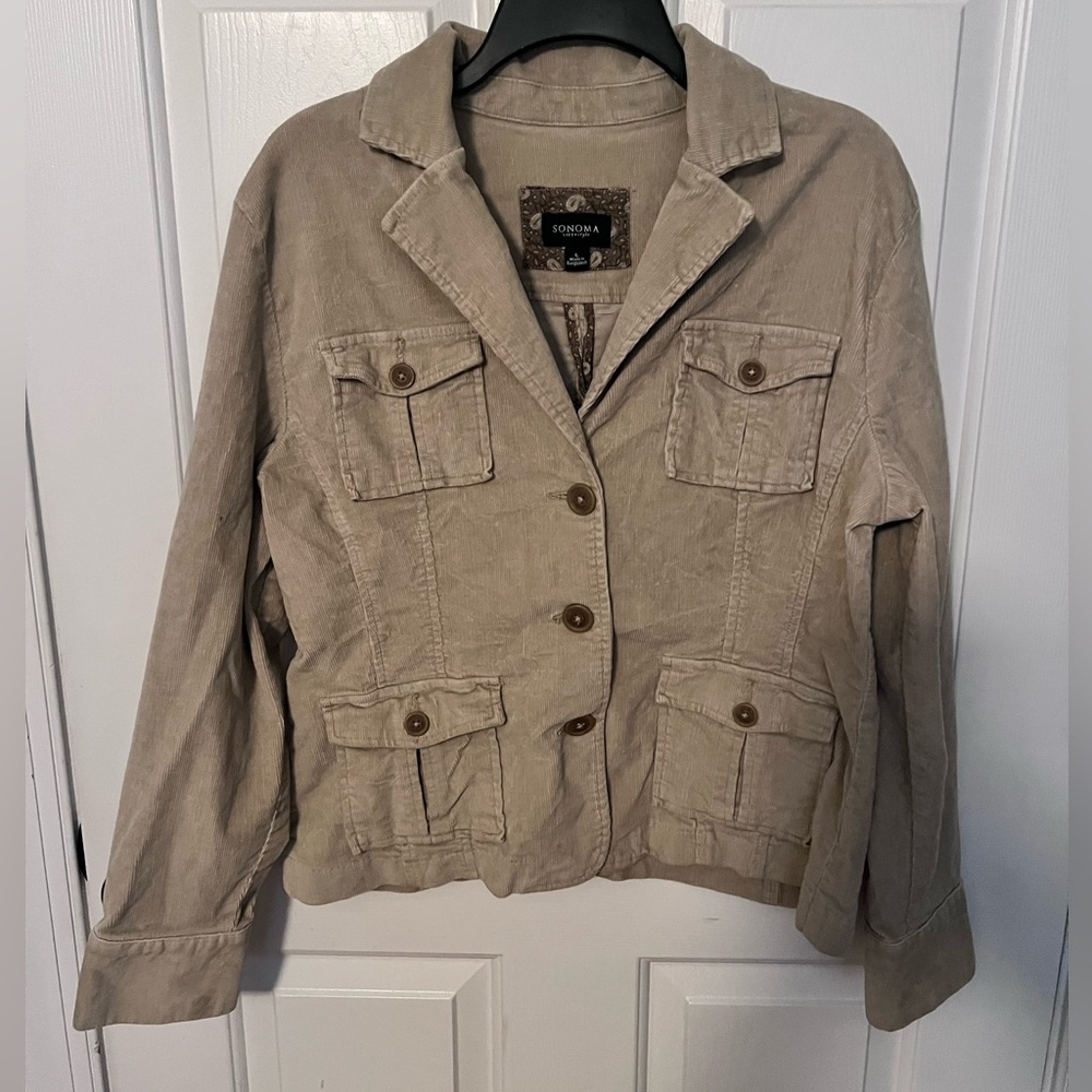 Sonoma Women's Corduroy Jacket in Tan